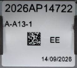 2026AP14722A13-1 label