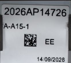 2026AP14726A15-1 label